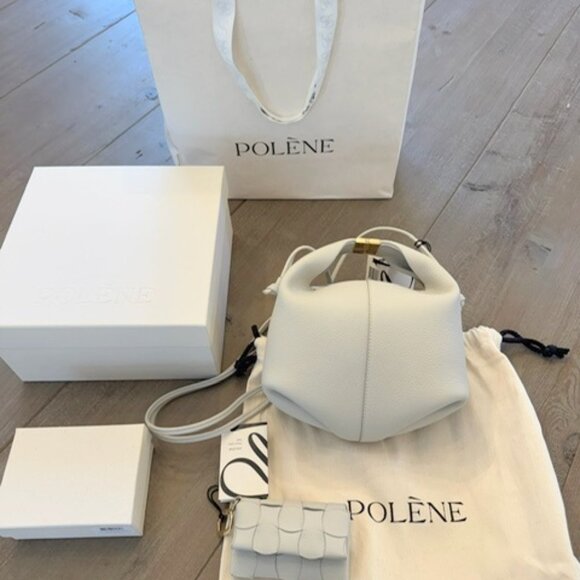 Polene BERI Edition Textured Grain Handbag Crossbody and Neiti Card Holder NWT - Picture 2 of 6